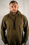 combat Green Logo Hoodie