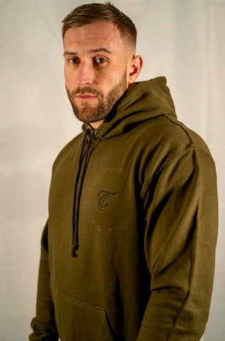 combat Green Logo Hoodie