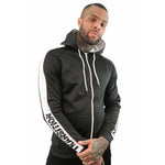 Contrast Zip Up Jacket - Black/White