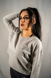 Grey Cropped Crewneck