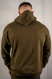 combat Green Logo Hoodie