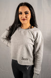 Grey Transition Cropped Crewneck