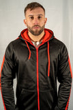 Contrast Zip Up Jacket - Red