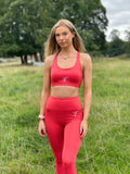 Coral Aura Logo Sports Bra