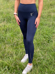 Navy Blue Aura Logo Leggings