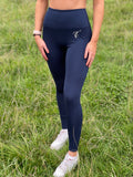 Navy Blue Aura Logo Leggings