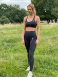 Charcoal Grey Aura Logo Leggings