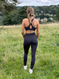 Charcoal Grey Aura Logo Leggings